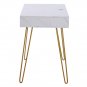 Marble Iron Foot Computer Table [103x55x80cm] White