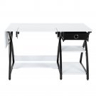 Sewing Machine Table Cutting Table Worktable Computer Table- White
