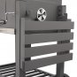 Square Oven Charcoal Oven Plastic Wheel