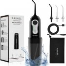 Portable Oral Irrigator,260ML Cordless Water Dental Flossing with 6 Modes 3 Jet Tips