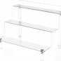 Acrylic Risers Display Stand 3 Tier Clear Acrylic Display Shelf
