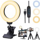 Video Conference Lighting Kit, Ring Light for Computer
