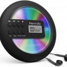 Rechargeable Portable CD Player for Car, Hernido Discman CD Player with FM Transmitter