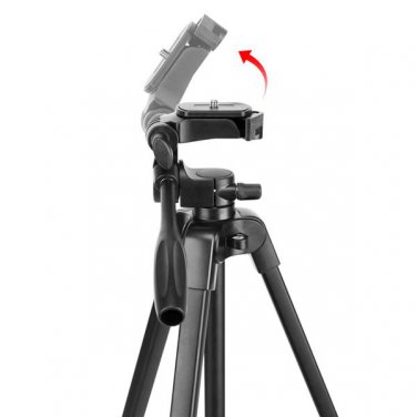Portable Tripod with Phone Clip and Bluetooth Remote Black