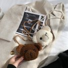 Cartoon Plush Shoulder Crossbody Bag Women
