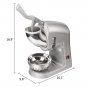 Commercial Removable Dual Blades Electric Ice Crusher Silver