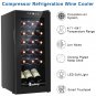 18Bottle/1.8Cu.Ft/52L/ Compressor Wine Cabinet Black