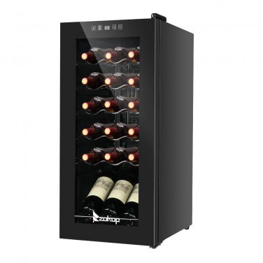18Bottle/1.8Cu.Ft/52L/ Compressor Wine Cabinet Black