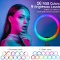 10" Ring Light with Stand, 26 Colors RGB LED Ring