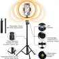 10" Ring Light with Stand, 26 Colors RGB LED Ring
