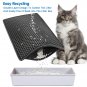 Cat Litter Mat, Kitty Litter Trapping Mat, Double Layer Mats with MiLi Shape