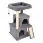 34" Cat Climb Tree Holder Cat Tower Large House Gray