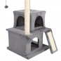 34" Cat Climb Tree Holder Cat Tower Large House Gray