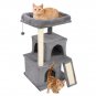 34" Cat Climb Tree Holder Cat Tower Large House Gray