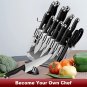 Kitchen Knife Set 18 PCS with High Carbon Stainless Steel