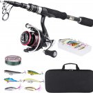 Telescoping Fishing Rods, Compact Pole /24T Carbon Fiber Blank