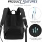 Waterproof Backpack Travel College Bookbags Fits 15.6 inch