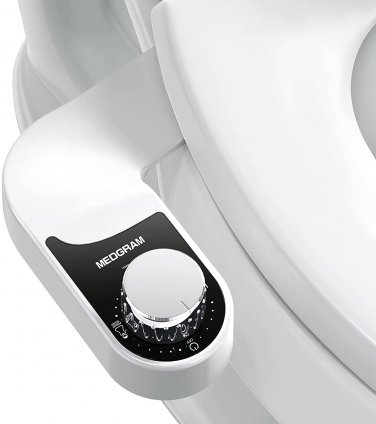 Toilet Seat Attachment, Dual Nozzles Fresh Water Sprayer
