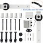 6.6FT Sliding Door Track, Easy to Install- Fit 1 3/8-1 3/4" Thickness