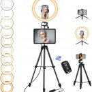 12.6'' Selfie Ring Light, Selfie Ring Light with Tripod Stand