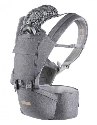 Baby Carrier Multifunction Baby Carrier Hip Seat (Ergonomic M Position) for 3-36 Month