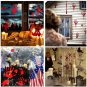 138 Pcs Plus Size Halloween Bloody Footprints Handprint Decal