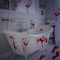 138 Pcs Plus Size Halloween Bloody Footprints Handprint Decal