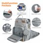 Diaper Bag Backpack with Changing Bed Travel Bassinet Station