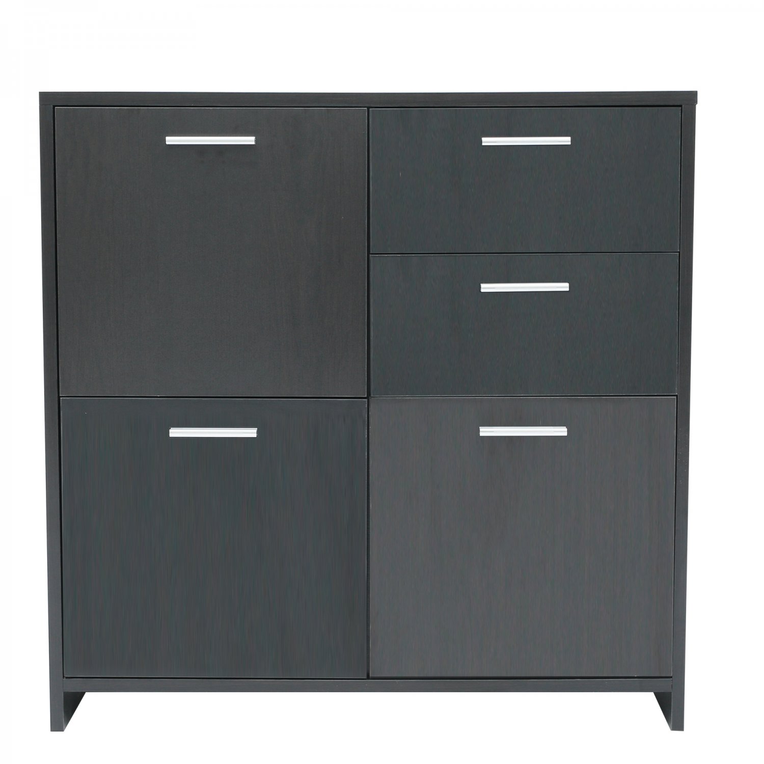 Storage Cabinet with 2 Drawers & 3 Side Cabinet, 30.3" L Bathroom Floor Storage