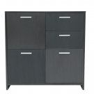 Storage Cabinet with 2 Drawers & 3 Side Cabinet, 30.3" L Bathroom Floor Storage