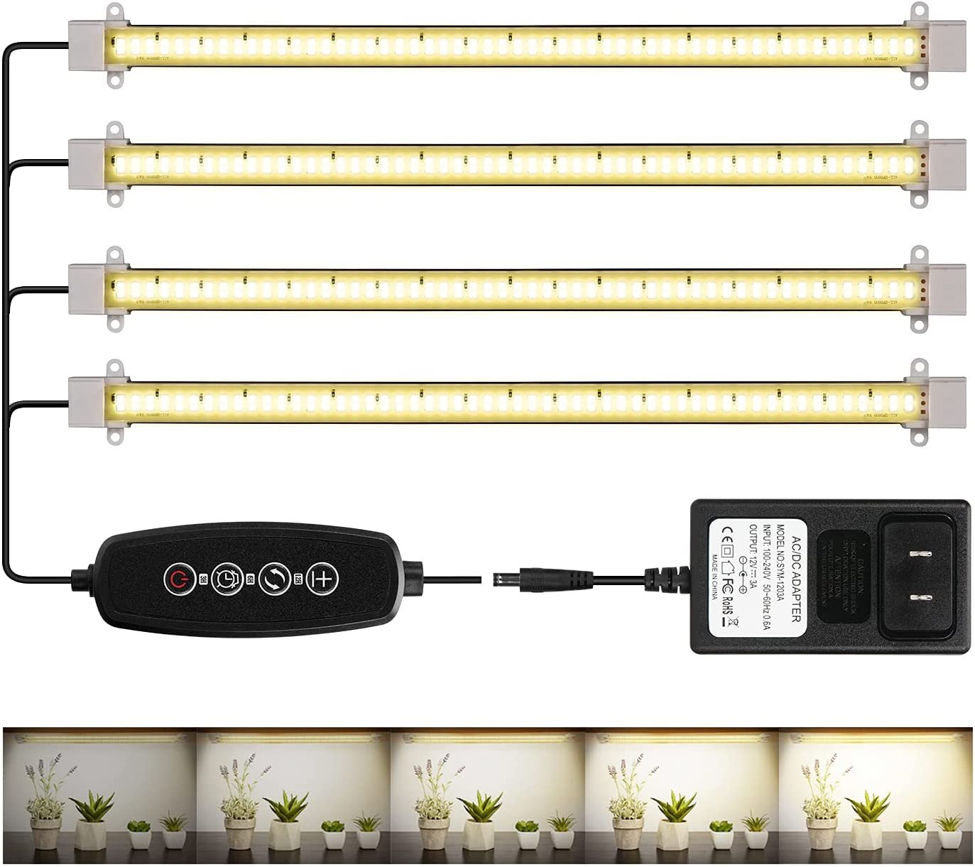 LED Grow Light Strips Full Spectrum for Indoor Plants