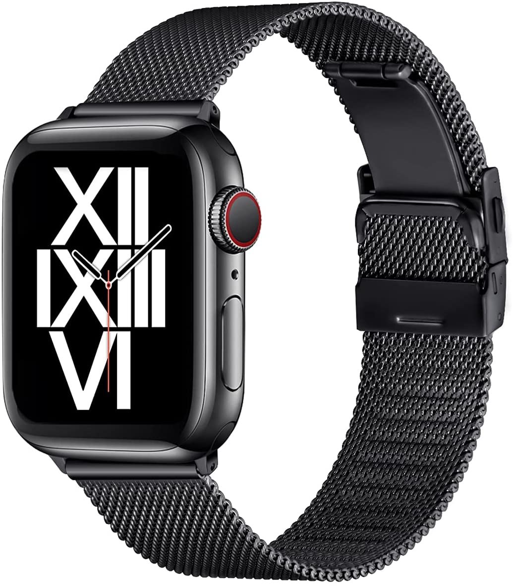 Apple Watch Bands 45mm 44mm 42mm 41mm 40mm 38mm Folding Buckle Mesh