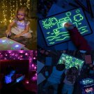 Light Magic Drawing Board Kids Toy Draw In Dark Sketchpad Board With Light-Fun