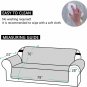 100% Waterproof Leather Couch Cover for Dogs Anti Slip Oversized Couch Covers