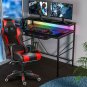 Gaming Table Double-Layer Computer Table 41-inch Large Gaming Table Carbon Fiber