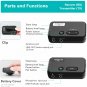 Wireless Lavalier Microphone - Clip-On Tansmitter and Receiver Mic