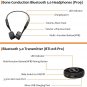 Bone Conduction Headphones for Seniors & Hearing impaired, Low Latency Open-Ear