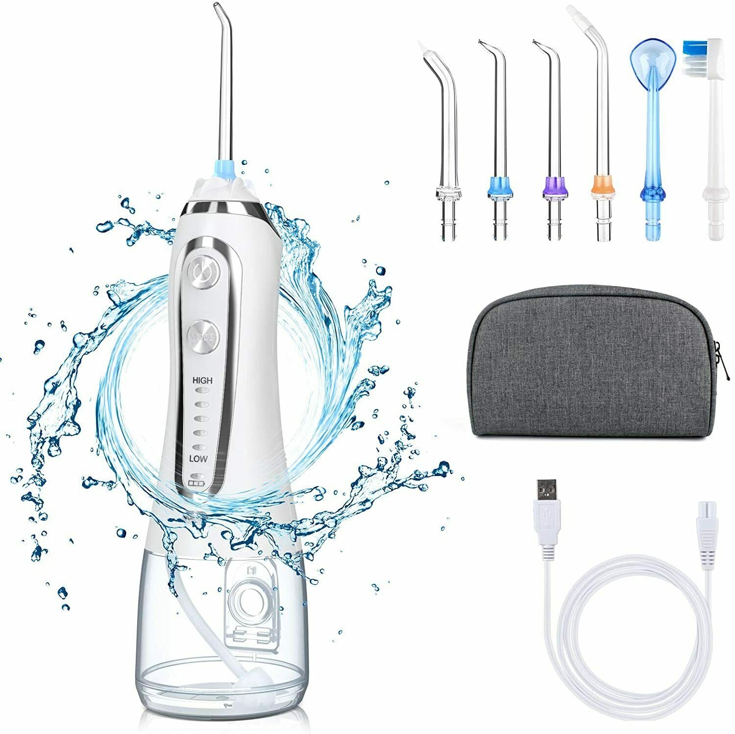 Portable Cordless Rechargeable Dental Oral Irrigator