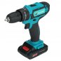 2 Speed Power Drills 6000mah Cordless Drill 3 IN 1 Electric Screwdriver Hammer D