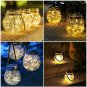 2-Pack Warm White 30 LED Waterproof Solar Lights with Lanyard.Suit for Yard Lawn