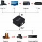 3 Port Digital Optical Audio Splitter SPDIF TOSLINK for PS3 Blue