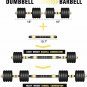 Adjustable Dumbbells Set with 19.7'' Connecting Rod, 44 lbs Free