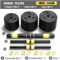 Adjustable Dumbbells Set with 19.7'' Connecting Rod, 44 lbs Free