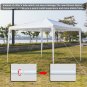 3 x 3m Three Sides Waterproof Tent with Spiral Tubes White