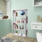 Wooden Z Shaped 5-Tier Etagere Bookshelf Stand&Acirc;&nbsp;for Home Office Living Room Decor