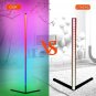 RGB Corner Floor Lamp, Room Lamp LED Dimmable Remote Control Colour Changing Bed