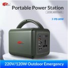 Portable Power Station PD Charging 120W Backup Battery AC Outlet 166WH 45000mAh