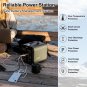 Portable Power Station, 550Wh Solar Generator With 600W (Peak 1200W) 110V AC Outlets