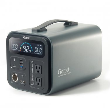 Portable Power Station, 1100Wh Solar Generator With 1200W (Peak 2000W) 110V AC Outlets