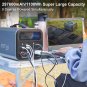 Portable Power Station, 1100Wh Solar Generator With 1200W (Peak 2000W) 110V AC Outlets